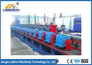 Blue color PLC Control Automatic Storage Rack Roll Forming Machine Durable quality Long Time Service Time made in china