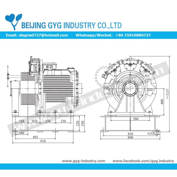 ELEVATOR TRACTION SYSTEM GEARLESS ELEVATOR SPARE PARTS