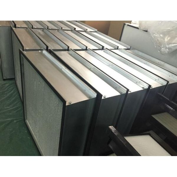 Separator Design Terminal HEPA Filter , White Color H13 / H14 HEPA Filter