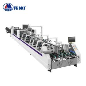 China Crash Lock Bottom Folding Gluing Machine 7000kgs For Paperboard on sale