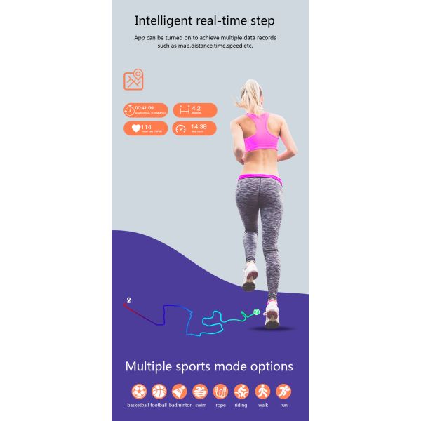 Odm Oem Smart Watch HL19 Android Health Fitness Sport BT5.0 Nfc Ic Id RFID 13.56MHz Strap