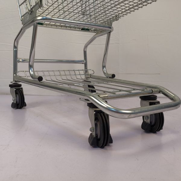 CE 100L Supermarket Grocery Store Shopping Cart Customized Logo And Color