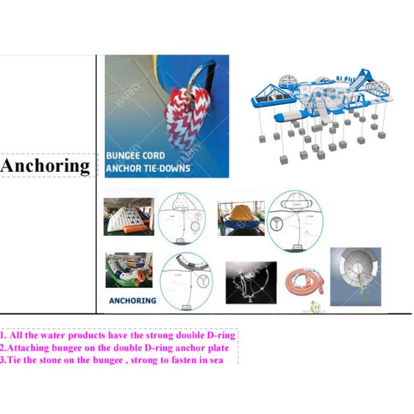 Waterproof Inflatable Floating Water Park Determined By The Size And Fast Shipping By Air