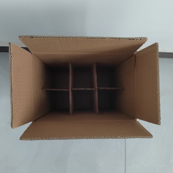 Rectangular Wine Corrugated Cardboard Shipping Carton Box Versatile and Durable Packaging Solution With Insert