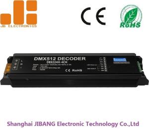 Quality AC100-240V DMX512 Decoder LED Dimmer Controller with 4 Channels DC24V Output for sale