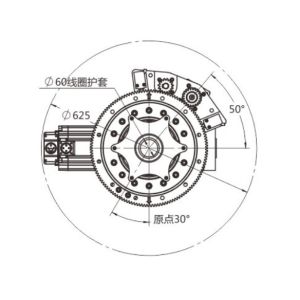 Horizontal Planetary Reducer Series AGV Drive Unit 3000Watt Driving