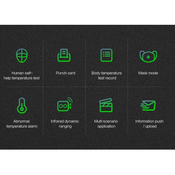 3D Biometric Rk3288 Face Recognition Thermometer Terminal For Office Building