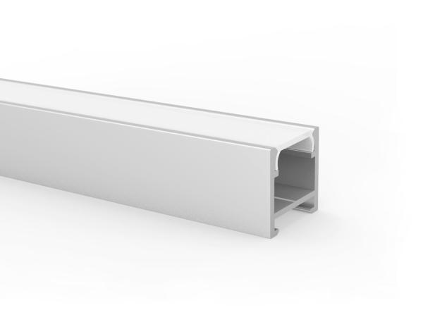 Buy Frosted H15mm Magnetic LED Profile With Diffuser at wholesale prices