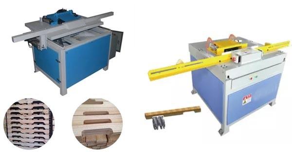 Buy Semi Automatic Double Head Wood Stringer Pallet Notching Machine at wholesale prices