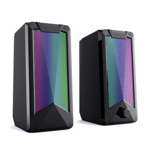 Quality 2.0 RGB PC Gaming Ser USB Powered Wired With LED Light Portable Player Plastic Cabinet for sale