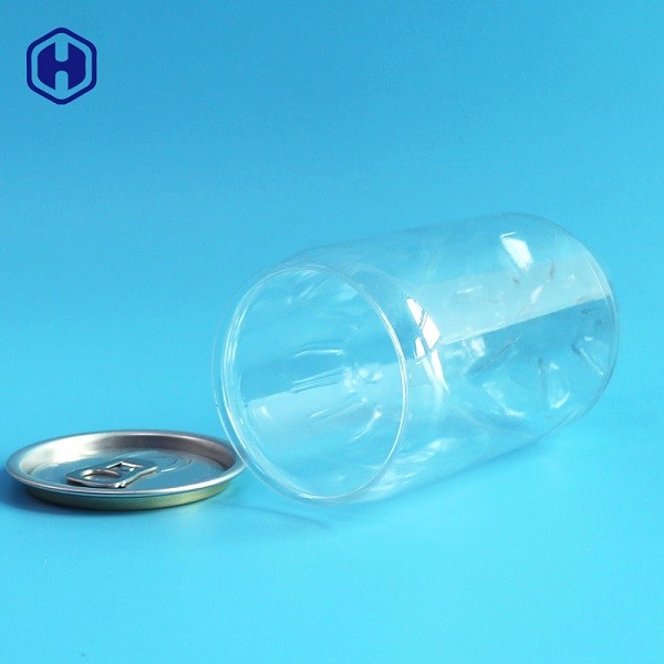 Food Grade Plastic Coke Can Low Barrier Clear Round Plastic Tubs