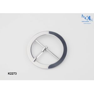 Central Heel Bar Belt Pin Buckle Nickle Color Fashion Design For Women'S Belt