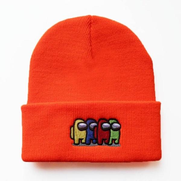 Buy Character 60cm Fluorescent Knit Beanie Hats Custom Pattern at wholesale prices