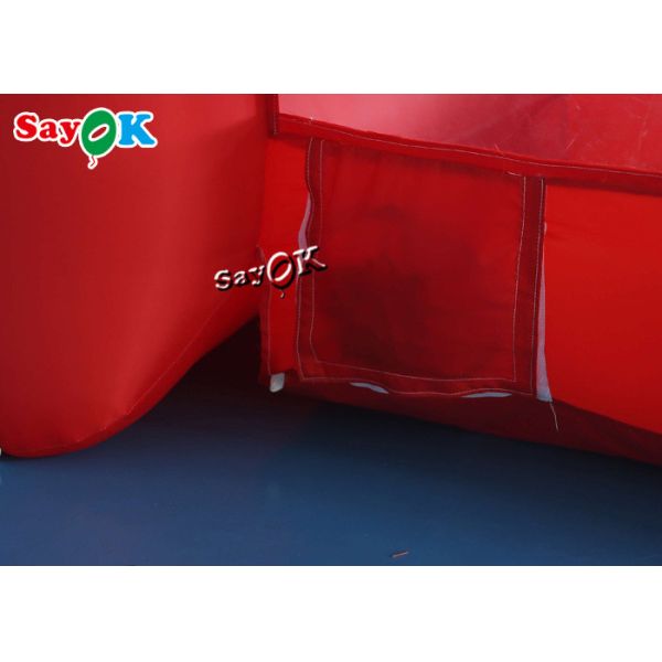 Custom Red Portable Inflatable Money Machine 1.8x1.8x2.7mH For Advertisement Event