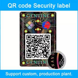 Quality QR Code Scanning Query Multi Layer Label Anti Counterfeit Custom Wine Stickers for sale