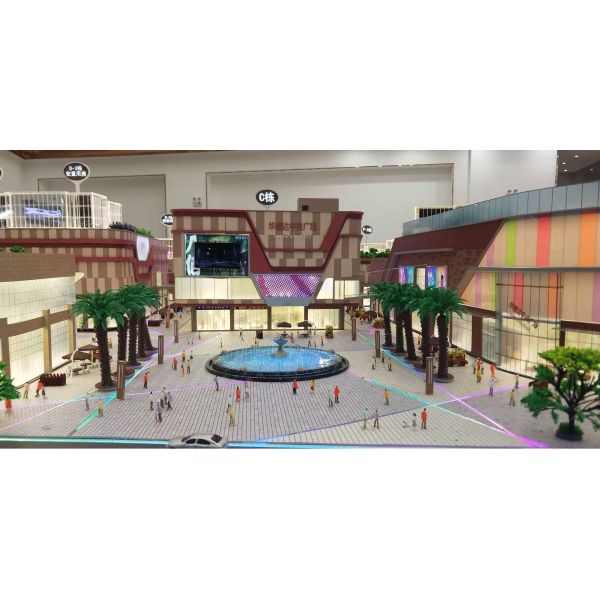 1:100 Architectural Site Model Commercial Construction Site Model