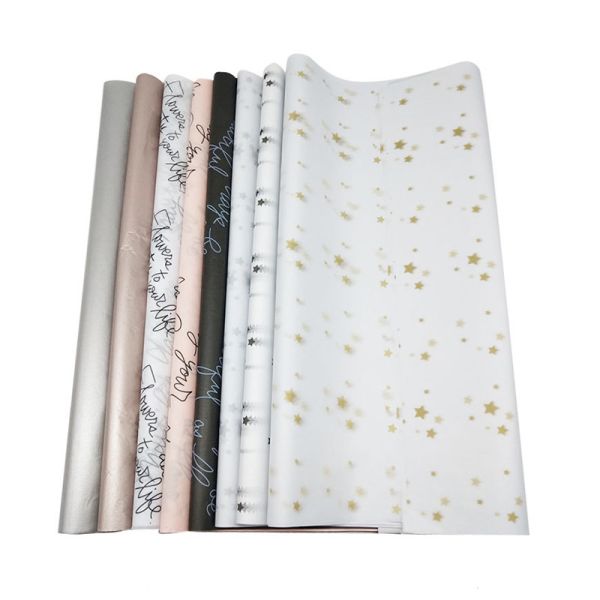 32gsm Glazed Tissue Paper For Packing Transparent Foil Tissue Paper Sheets