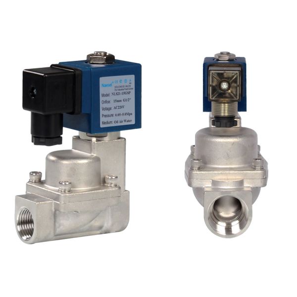 Injection Machine Solenoid Gate Valve , Pilot Diaphragm 4 / 3 Inch Solenoid Valve
