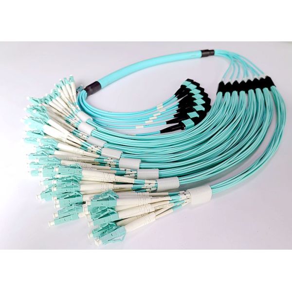 MPO - LC Pre Terminated Multi Fiber Cables Fully Tested For Industrial / Military