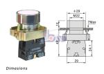 Blue Flat Push Button Switch SB2 Series Spring Return Push Light Switch