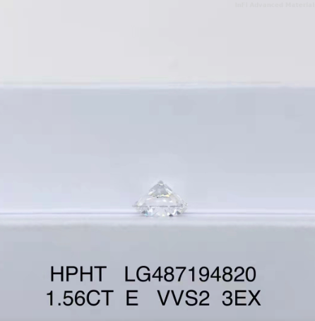 Round Brilliant 3EX Lab Grown Diamond Jewelry 1.56 Ct E Color VVS2 Diamond HPHT