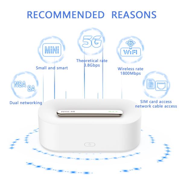 Buy Pinsu R200 5G Mobile Router Portable Wireless Wifi With RJ45 5G CPE WiFi Router at wholesale prices