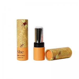 China Custom Printing Lip Balm Container Concealer Empty Round Paper Lipstick Tube on sale