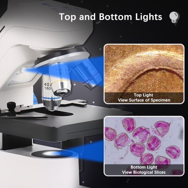 OPTO-EDU A33.5130 7" LCD Digital Microscope 55x-550x Magnification 8.0M CMOS