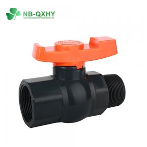 Quality 1/2 Inch to 4 Inch PVC Ball Valve Plastic Valve for Drain Water Drainage in White for sale