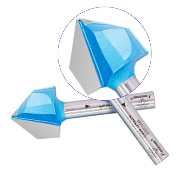 Buy High Precision V Groove Router Bit Double Flute Chamfer Carbide Tipped Woodworking Tool Bits at wholesale prices