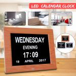256MB Digital clock with date and temperature With 8" Large Screen Display