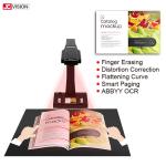 OCR Portable Document Scanner With Finger Erasing / Curve Correction Zero Edge