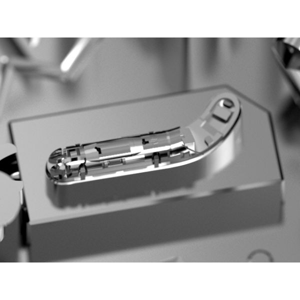 Transparent earphone left middle shell / Cold Runner / Three-plates mold No.24207