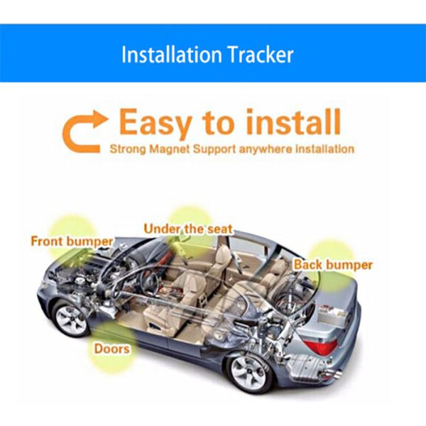 5000mAH Battery Strong Magnetic 4G GPS Tracker Rechargable Tracker Vehicle Real Time Positioning GPS Tracker 4G