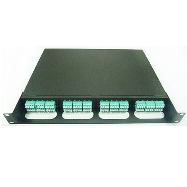 96 Cores Fiber Optic Patch Panel Cold Rolled Steel Material Single / Multi Mode