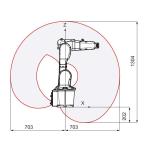 Handling Robotic Arm 6 Axis IRB 1300 With CNGBS Robot Gripper For Material