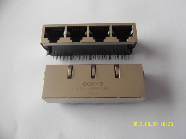 Buy Customized Shield 180 Degree 100 BASE PoE RJ45 Ethernet Connector Module For Lan Switch at wholesale prices