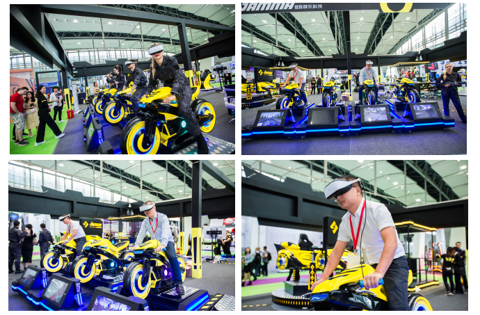 360 Degree View VR Motorcycle Simulator With Four Exclusive Game