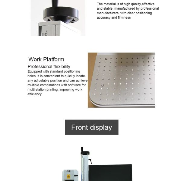 High Speed CO2 Laser Marking Machine For Food Packaging Date And Batch Number Engraving