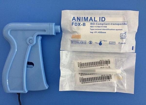 1.4*8mm Animal ISO Transponder Microchip , Track A Dog Microchip 134.2KHz