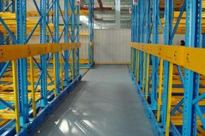 Quality Automatic Movable Racking Systems Heavy Duty 800 X 800 MM With Guide Wheel for sale