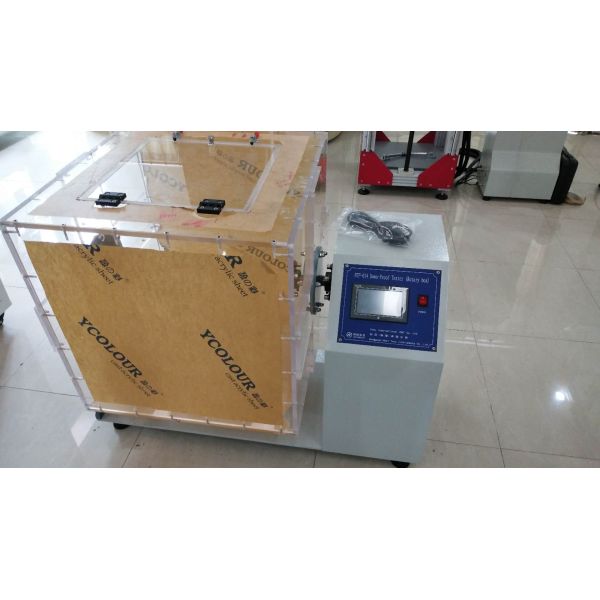 Rotary Box Touch Screen Control Feathers Textile Lab Equipment For Downproof Or Fillproof