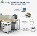 Customizable Panel Width and Frame Width Screen Separation Work Stations for