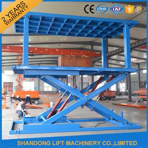 Buy Indoor / Outdoor Double Car Parking Hydraulic Platform Lift 1 ton - 20 ton Load Capacity Custom at wholesale prices