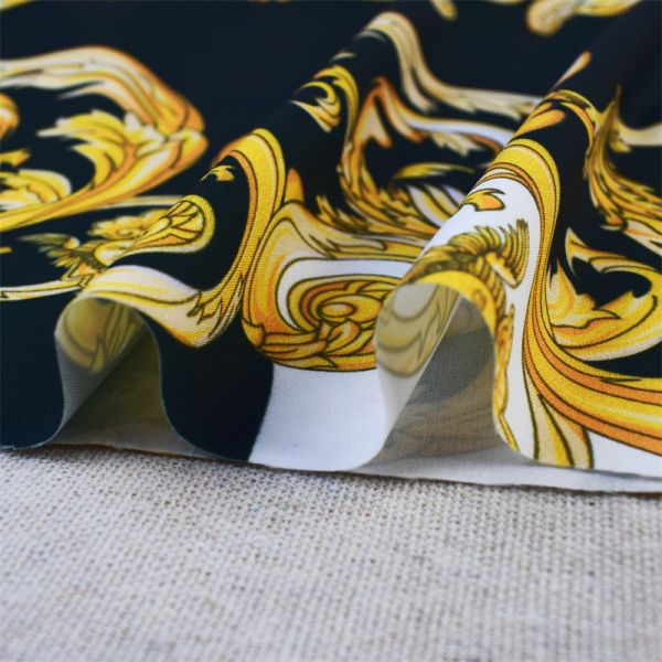 Island Style Polyester Printing Fabric 1.5m Width Custom Pattern