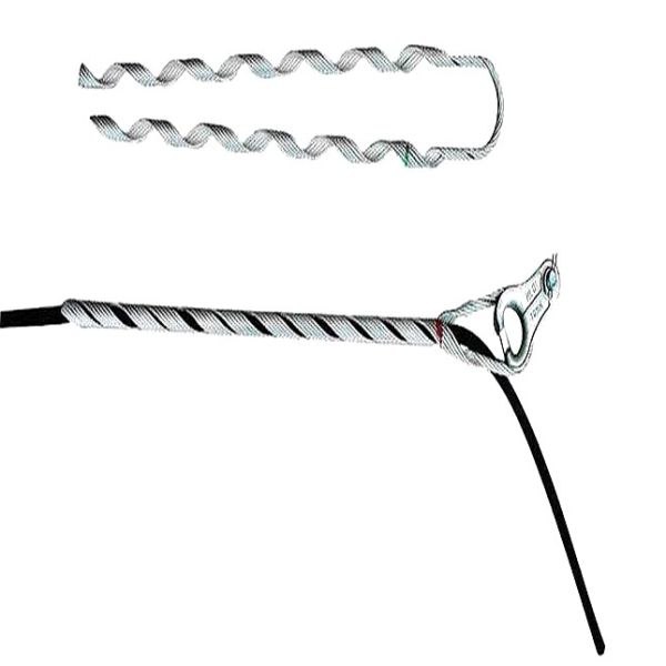 Preformed Tension Clamp for ADSS Fiber Optic Cable on Hot Dip Galvanized Flat Iron