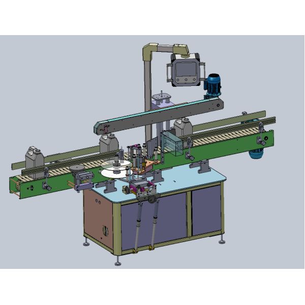 Automatic One Side Tapered Label Applicator Labeler For Sauce Nut Jar Bottle