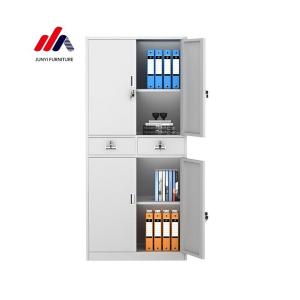 China 10 Filing Cabinet for Office Metal Cabinet Iron 2 Doors Steel Cupboard File Mesh Cabinet on sale