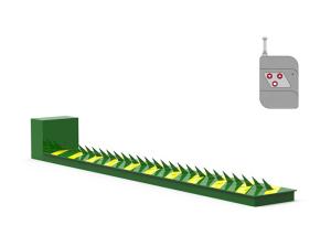 Automatic Remote Control Tire Killer One Way Spike Barrier Pre Embedded Surface Mount