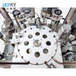 Automatic 15ml Glass Bottle Filling Capping Machine With Servo Capping Head
